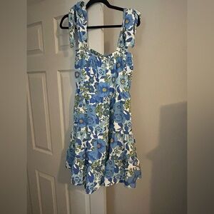 SMITH AND QUINN blue floral mini dress